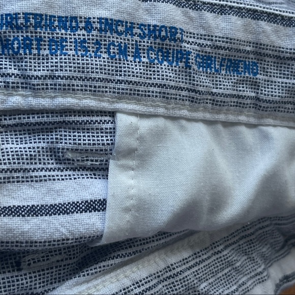 Gap Khakis Girlfriend 6" Cotton Striped Shorts Women's Plus Size 18 - Picture 3 of 7